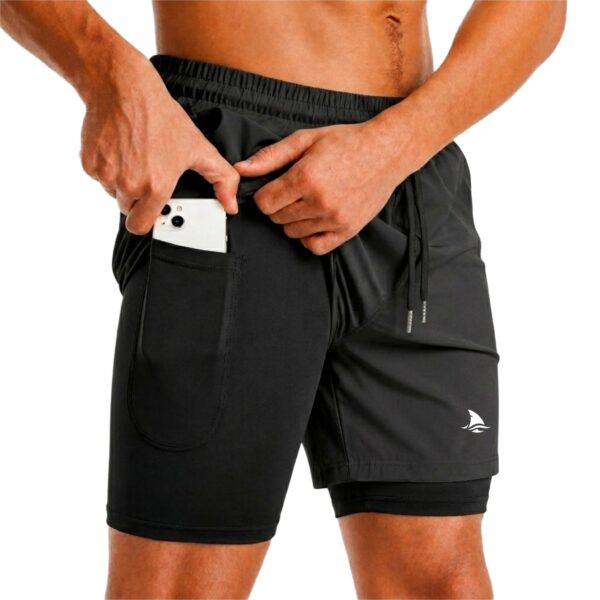 Men's 2 in 1 Active Dual Shorts