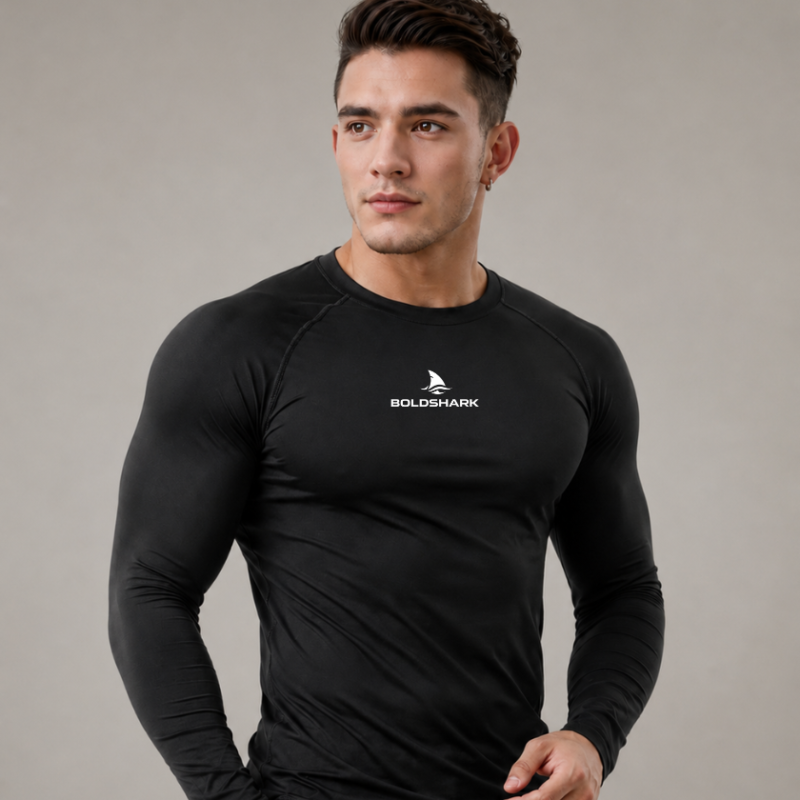 Full Sleeve Compression, Workout, Round Neck,