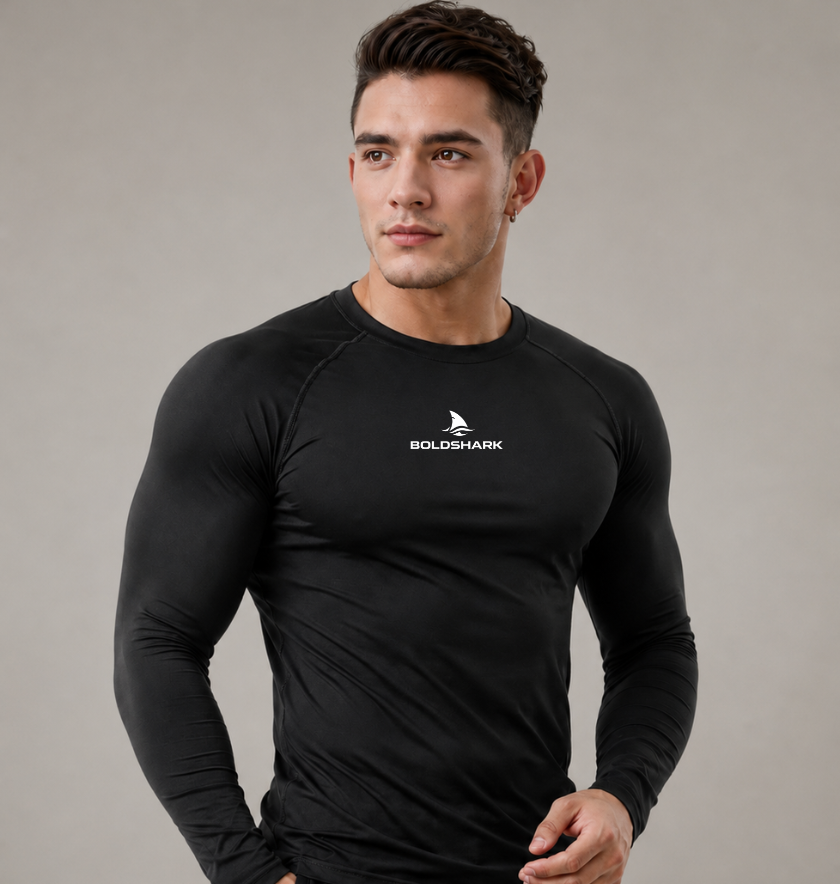 Full Sleeve Compression, Workout, Round Neck,