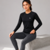 Women’s Athletic Compression Wear – Full Sleeve Workout & Training T-Shirt