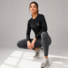 Women’s Athletic Compression Wear – Full Sleeve Workout & Training T-Shirt