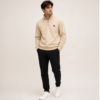 Quarter Zip Style Sweatshirt | Soft & Warm Fleece Sweatshirt Hoodie with Zip