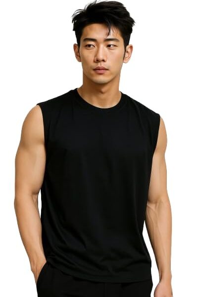 Tank Tops Sleeveless T-Shirt for Men Gym Wear Vest Solid Stylish
