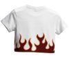 Clean Rebel Women's Crop Top Stylish Slim Fit Soft Stretch Fabric Trendy Casual Wear White
