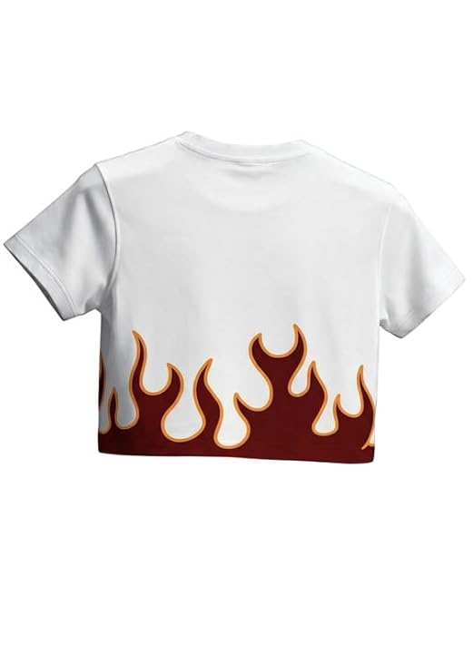 Clean Rebel Women's Crop Top Stylish Slim Fit Soft Stretch Fabric Trendy Casual Wear White