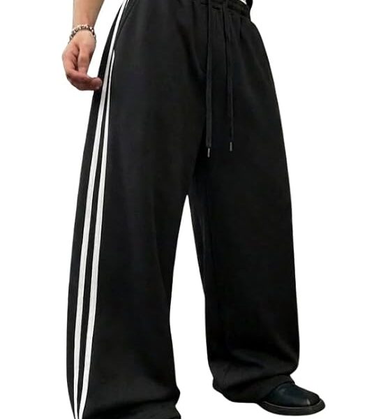 Men's Loose Fit Polycotton Casual Trousers Pants | Regular Fit Sports Stylish Track Pant | Comfortable Sweatpants for Men