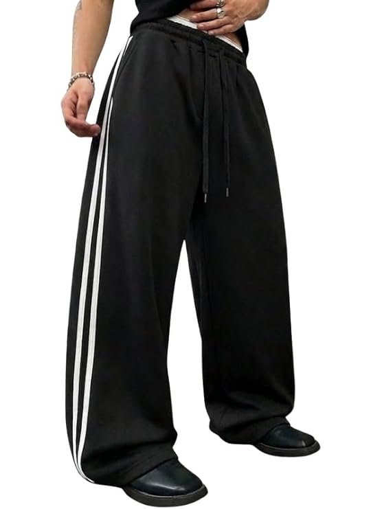 Men's Loose Fit Polycotton Casual Trousers Pants | Regular Fit Sports Stylish Track Pant | Comfortable Sweatpants for Men