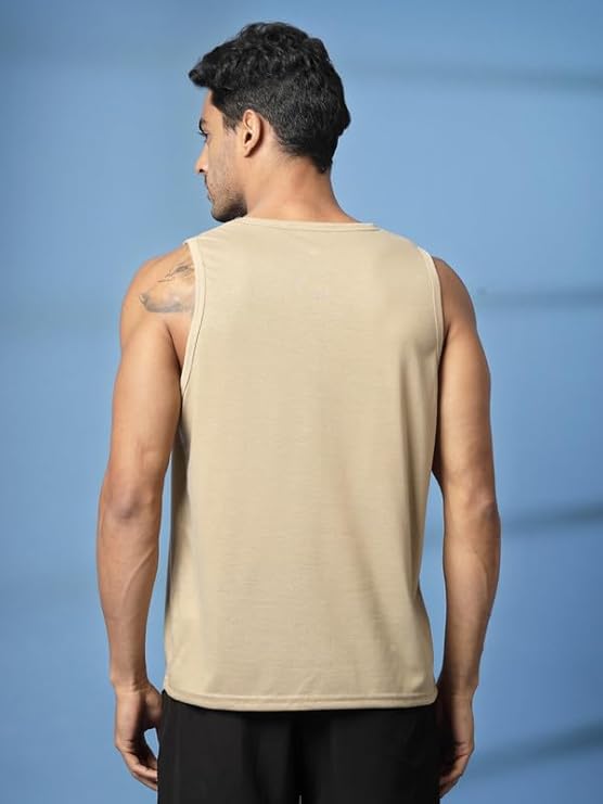Sleeveless T Shirts Gym Vest for Men Workout Graphic Printed Premium Cotton Blend Tank Top for Man Running Vest