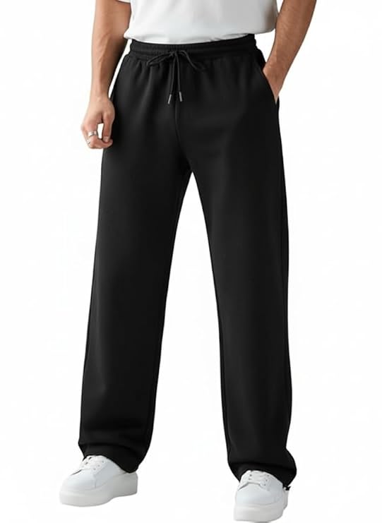 Men's Cotton Baggy Track pants | Oversized Fit Streetwear & Gym Wear |Men