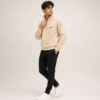 Quarter Zip Style Sweatshirt | Soft & Warm Fleece Sweatshirt Hoodie with Zip