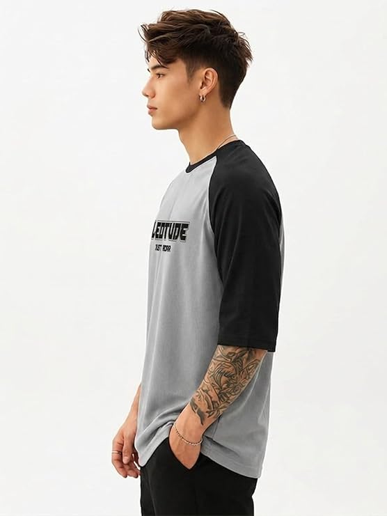 Men Polycotton Classy Look Regular Fit Round Neck Half Sleeve Tshirt| Colorful Oversized Fit T-Shirt for Mans