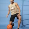 Sleeveless T Shirts Gym Vest for Men Workout Graphic Printed Premium Cotton Blend Tank Top for Man Running Vest