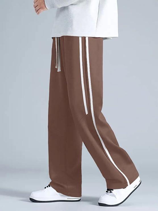 Korean Style Track Pants for Men – Loose Fit Lycra Cargo Joggers | Trendy Gym & Streetwear Bottoms