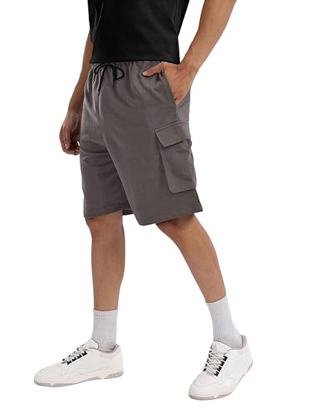 Mens Cotton Lycra Yoga Short Men Summer Running Gym Sports Shorts with Pockets Shorts for Men (Available in Plus Size)