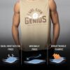 Sleeveless T Shirts Gym Vest for Men Workout Graphic Printed Premium Cotton Blend Tank Top for Man Running Vest