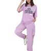 Casual Co ord Set For Women Stylish Summer Wear Cord Half Sleeves Round Neck Track Suit Latest Coords Travelling Outfit Western Ladies Coords