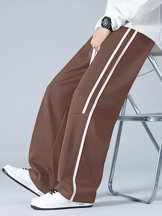 Korean Style Track Pants for Men – Loose Fit Lycra Cargo Joggers | Trendy Gym & Streetwear Bottoms