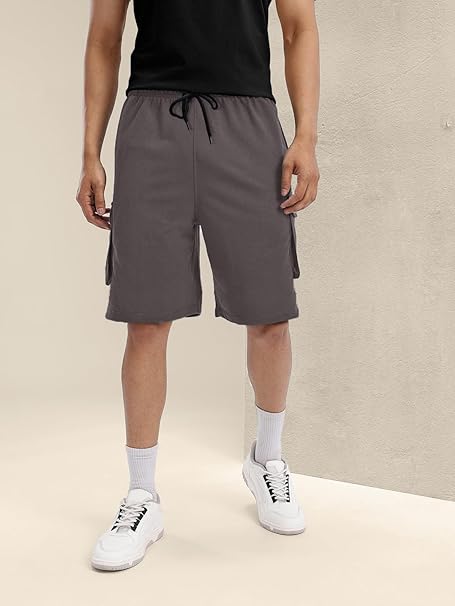 Mens Cotton Lycra Yoga Short Men Summer Running Gym Sports Shorts with Pockets Shorts for Men (Available in Plus Size)