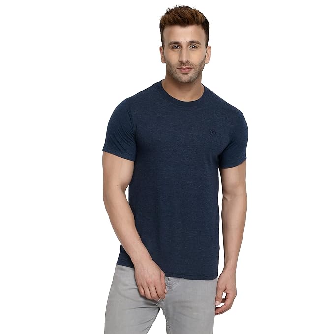Cotton Front and Back Printed Round Neck T Shirts for Men