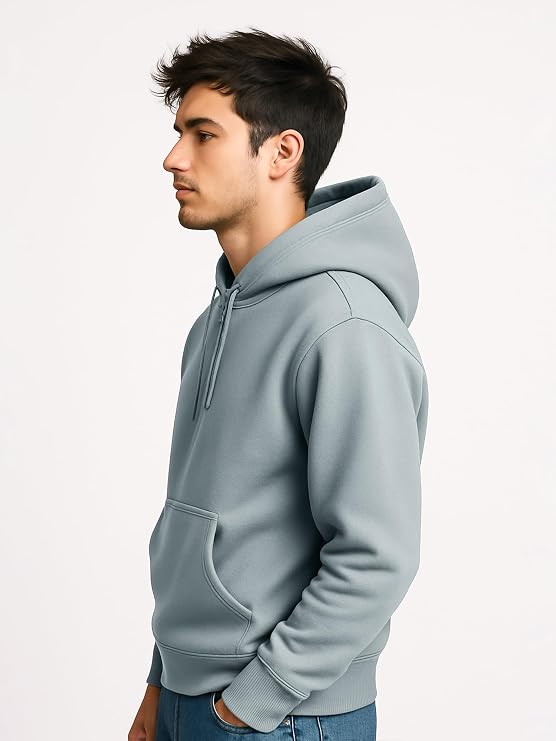 Mens ||Plain ||Hooded Neck|| Full Sleeve || Cotton ||Fleece Sweatshirt