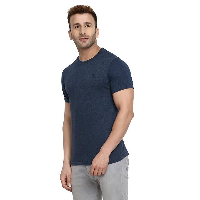 Cotton Front and Back Printed Round Neck T Shirts for Men