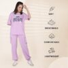 Casual Co ord Set For Women Stylish Summer Wear Cord Half Sleeves Round Neck Track Suit Latest Coords Travelling Outfit Western Ladies Coords