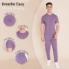 Men Training Suit Cotton Polyester Solid Track Suit Co-Ord Sets
