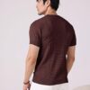 Men's T-Shirt | Textured Vertical Rib Pattern | Premium Soft Knit Fabric | Round Neck | Half Sleeve | Regular Fit Casual T-Shirt