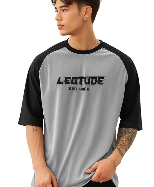 Men Polycotton Classy Look Regular Fit Round Neck Half Sleeve Tshirt| Colorful Oversized Fit T-Shirt for Mans