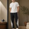 Oversized Joggers | Cotton Blend Regular Fit Track Pants for Men | Elastic Waist with Drawstring | Comfortable Casual, Travel & Lounge Wear Bottoms with Side Pockets