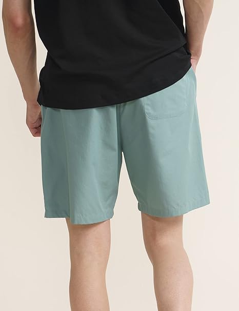 Cotton Lounge Elasticated Waistband, Bermuda Pants, Relaxed Fit, Home Shorts for Men