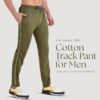 Cotton Track Pant for Men | Lower for Man | Comfortable Lower Men with Zip Pocket for Gym, Sports & Casual Wear