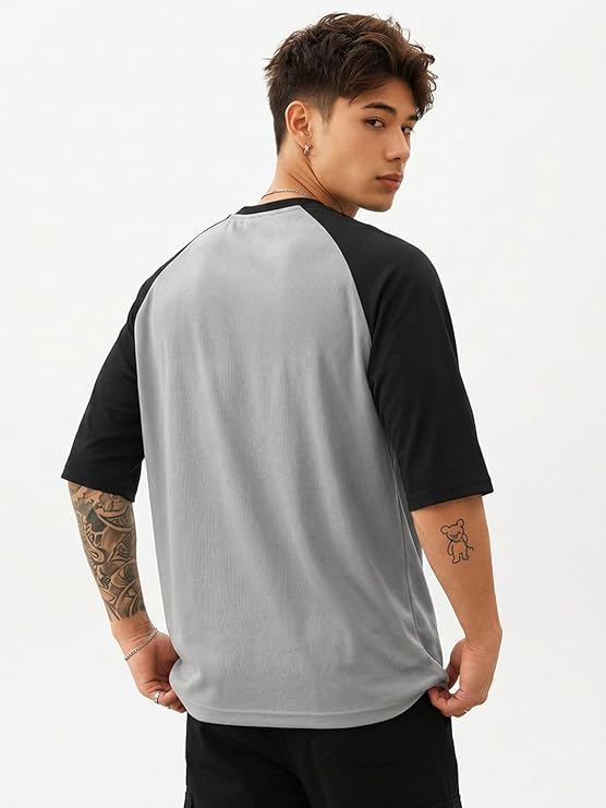 Men Polycotton Classy Look Regular Fit Round Neck Half Sleeve Tshirt| Colorful Oversized Fit T-Shirt for Mans