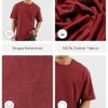 Men's Oversized Cotton T-Shirt | 210 GSM Heavyweight Fabric | Drop Shoulder | Dual Knit | Comfortable Casual Wear | Solid Colors