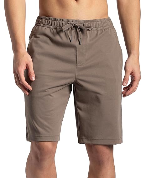 Men's Super Combed Cotton Rich Regular Fit Solid Active Wear Shorts with Side Pockets