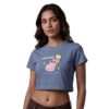 Quiet Collapse (Blue) Crop Top – Stylish Women’s Summer Casual Top, Soft & Comfortable