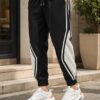 Oversized Joggers | Cotton Blend Regular Fit Track Pants for Men | Elastic Waist with Drawstring | Comfortable Casual, Travel & Lounge Wear Bottoms with Side Pockets