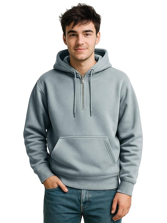 Mens ||Plain ||Hooded Neck|| Full Sleeve || Cotton ||Fleece Sweatshirt
