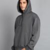 Clothing Men’s Solid Oversized Hoodie | Cotton Blend Pullover with Kangaroo Pocket & Adjustable Hood | Casual Winter Wear