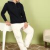 Clothing Men’s Solid Zipper Hooded Sweatshirt | Ribbed Hem, Lined Hood, Side Pockets, Durable Zip | Multiple Colors